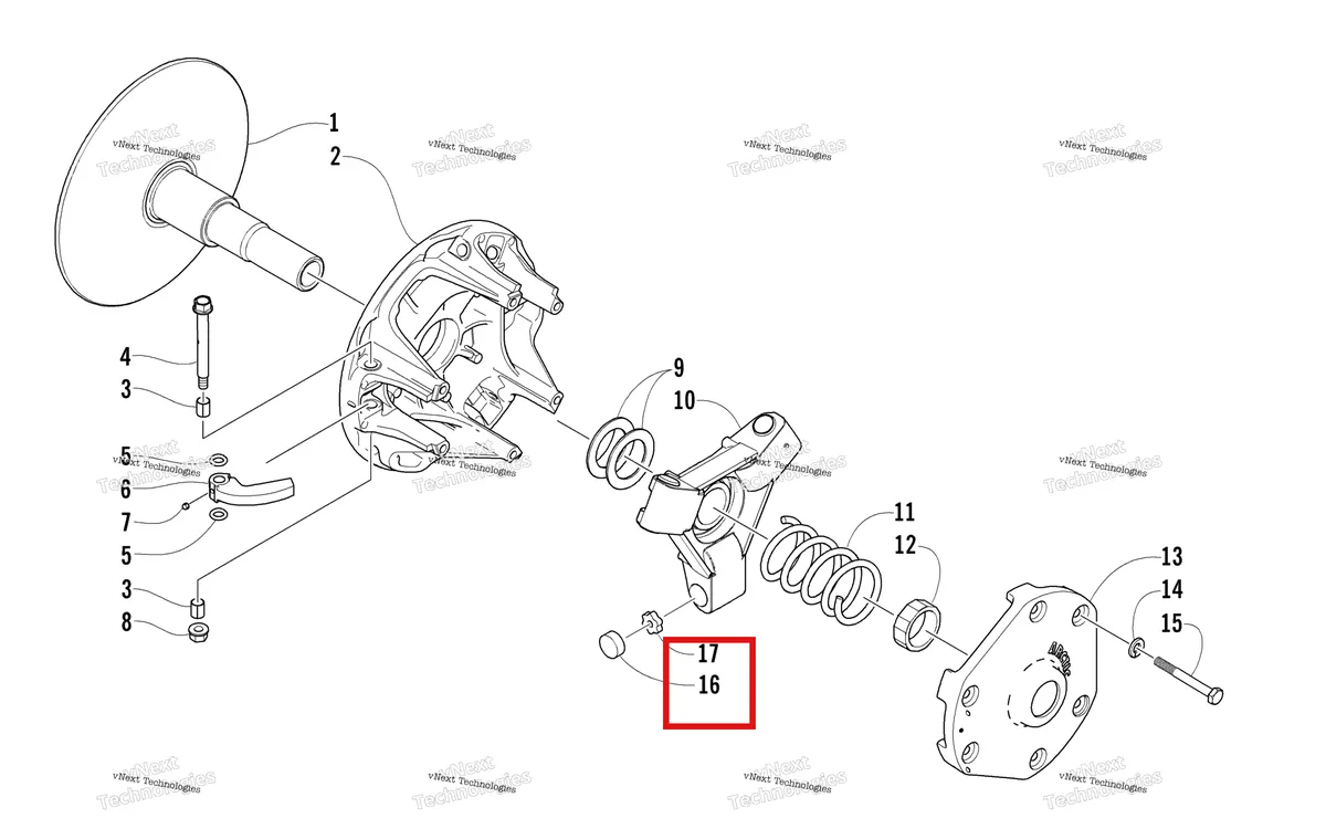 Деталь 0646-297 на схеме узла Drive Clutch