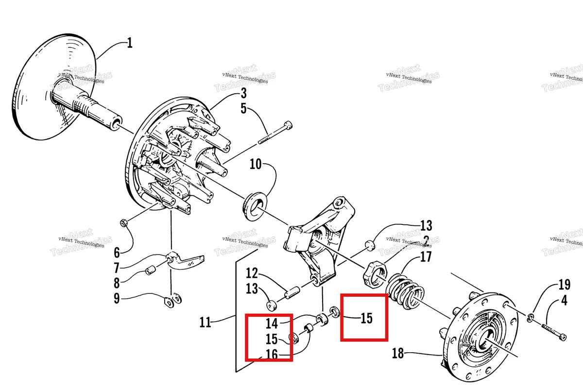Деталь 0646-327 на схеме узла Drive Clutch