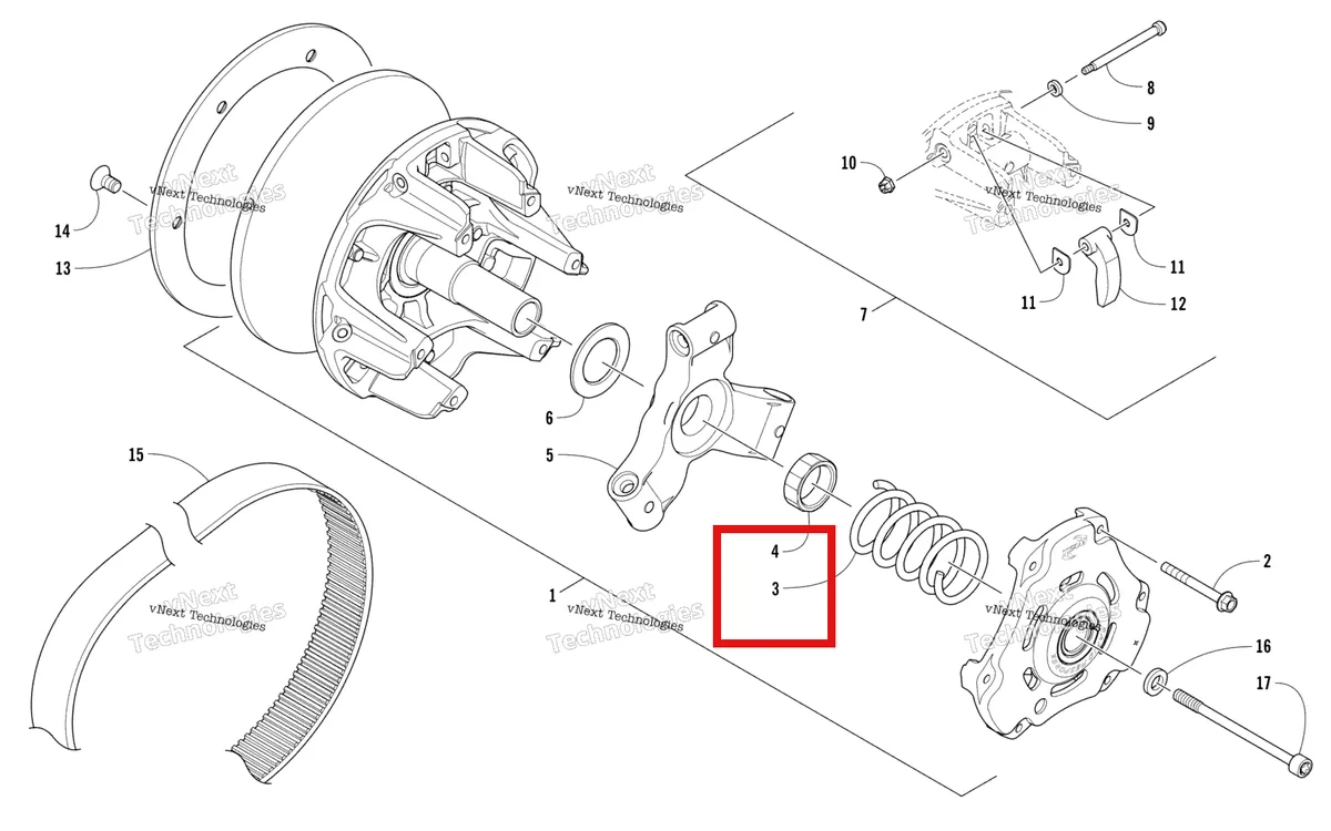 Деталь 0646-482 на схеме узла Drive Clutch