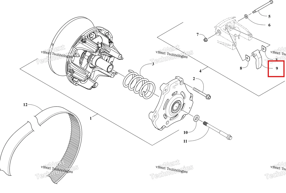 Деталь 0646-904 на схеме узла Drive Clutch