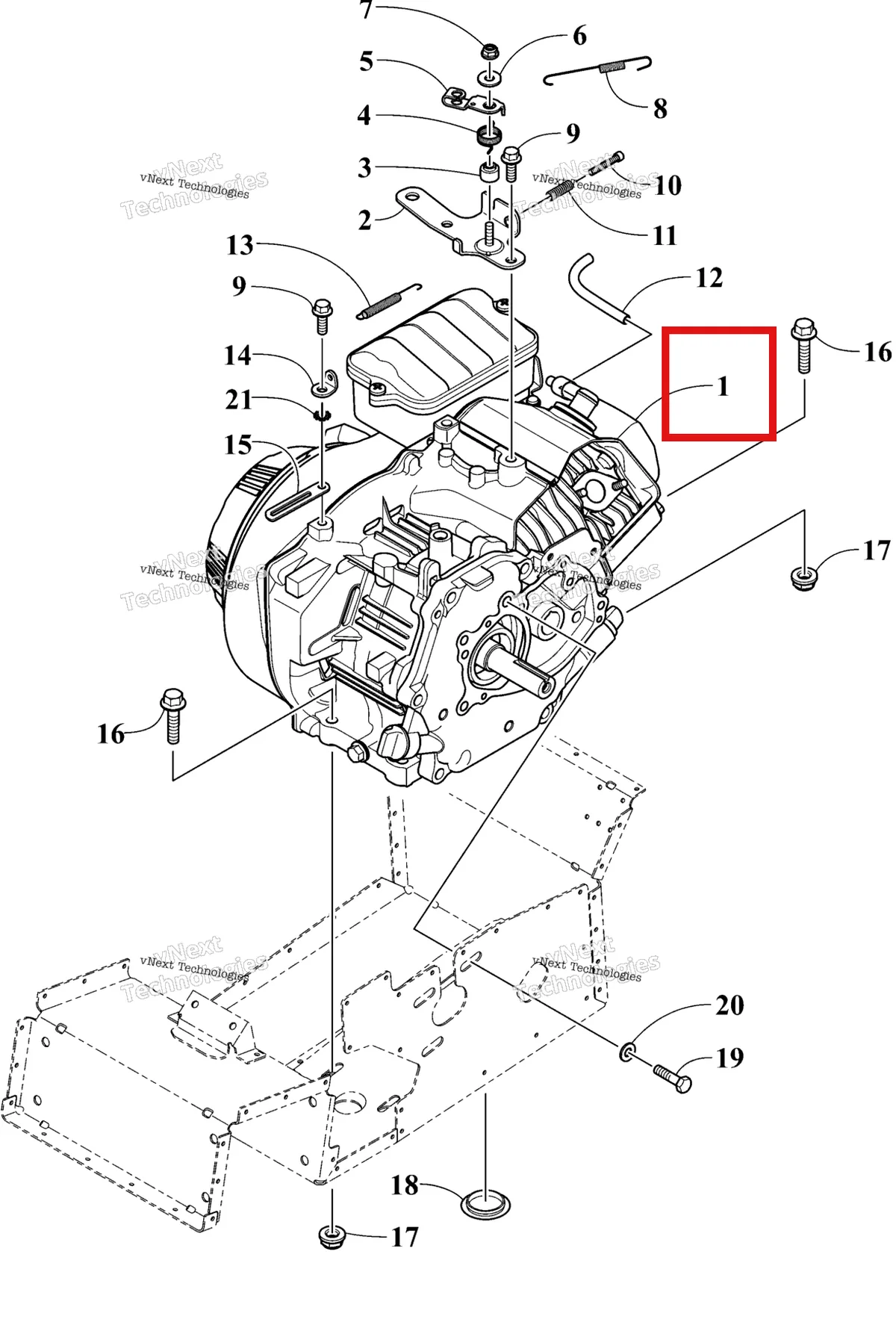 Деталь 0662-560 на схеме узла 2026 Ski-Doo MXZ 120 Engine And Components
