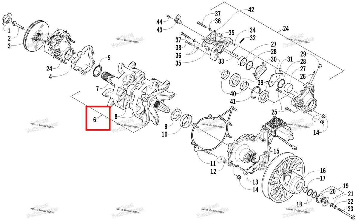 Деталь 0728-170 на схеме узла Drive Train Shaft And Brake Assemblies
