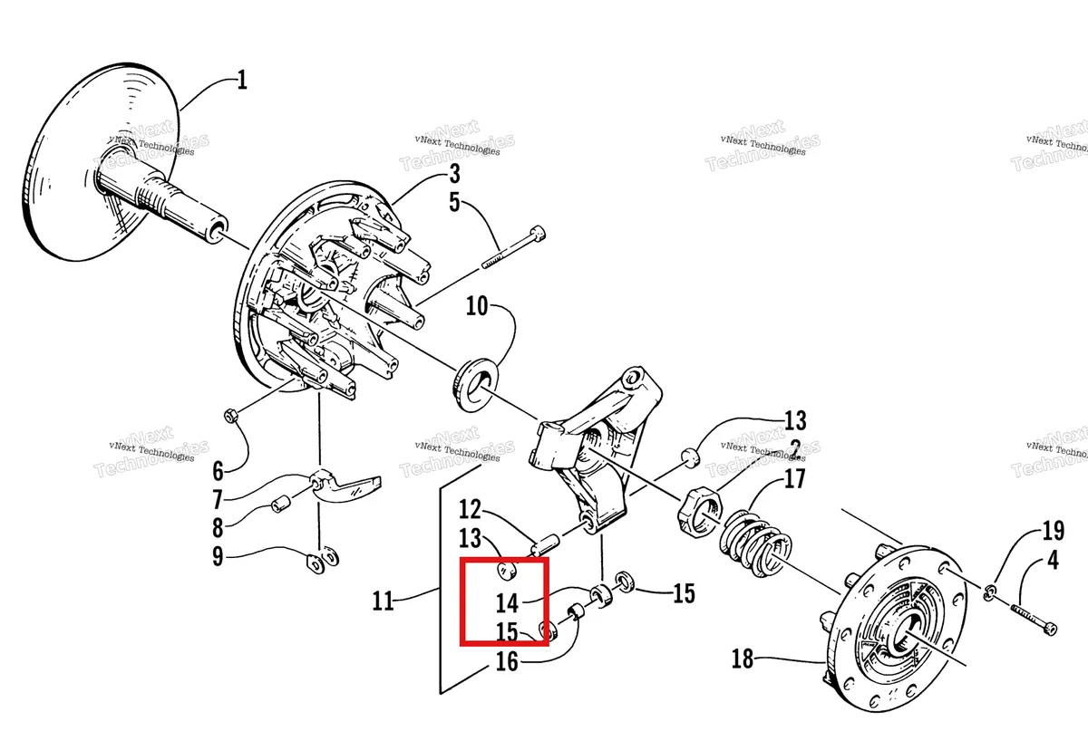 Деталь 0746-067 на схеме узла Drive Clutch