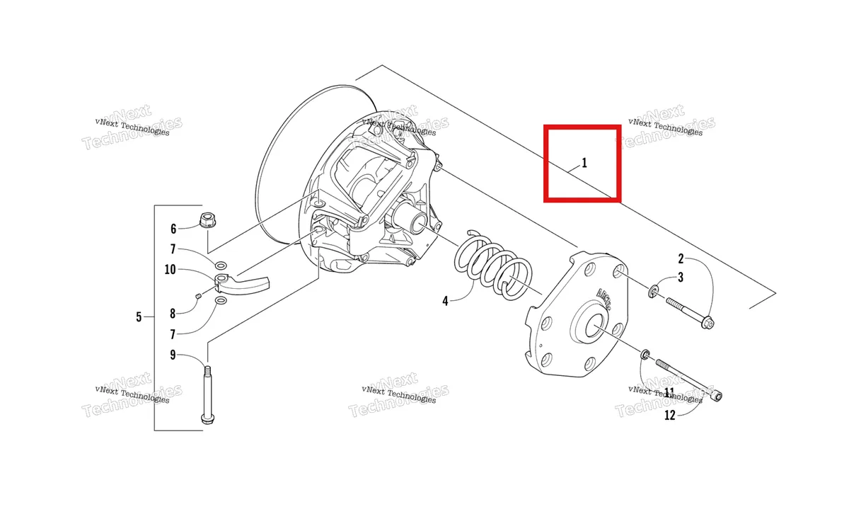 Деталь 0746-435 на схеме узла Drive Clutch
