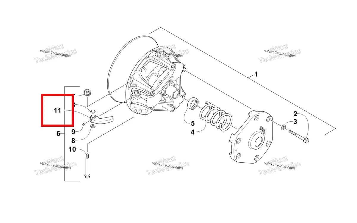 Деталь 0746-773 на схеме узла Drive Clutch