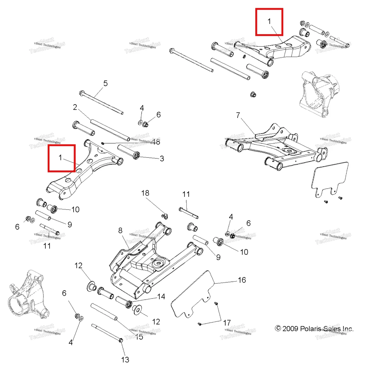 Деталь 1018187-458 на схеме узла Suspension, Rear Control Arms