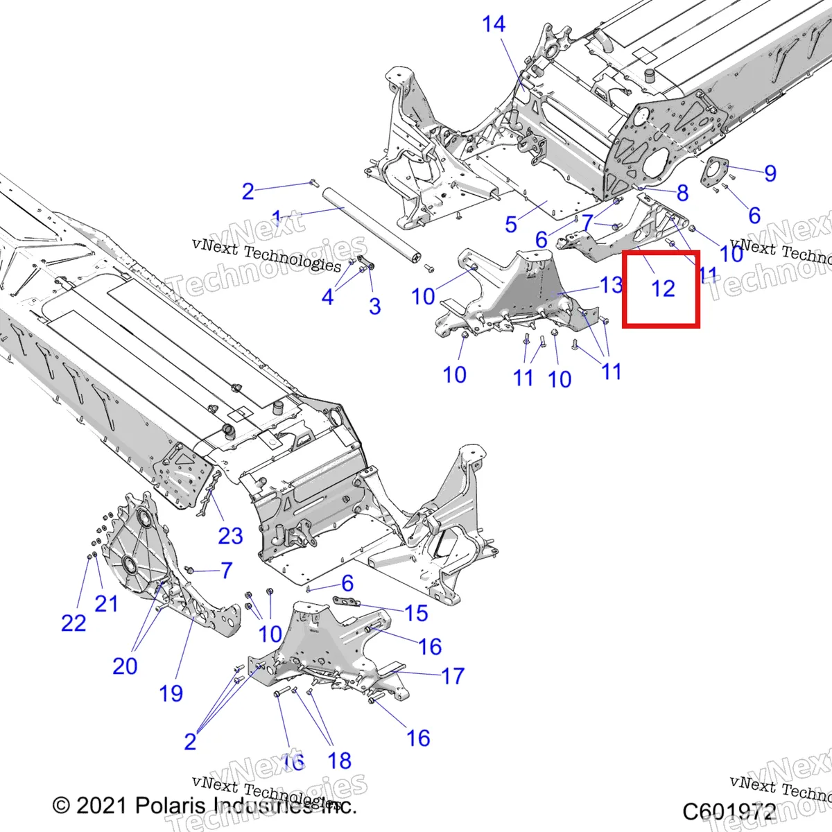 Деталь 1023784 на схеме узла Chassis, Bulkhead Asm