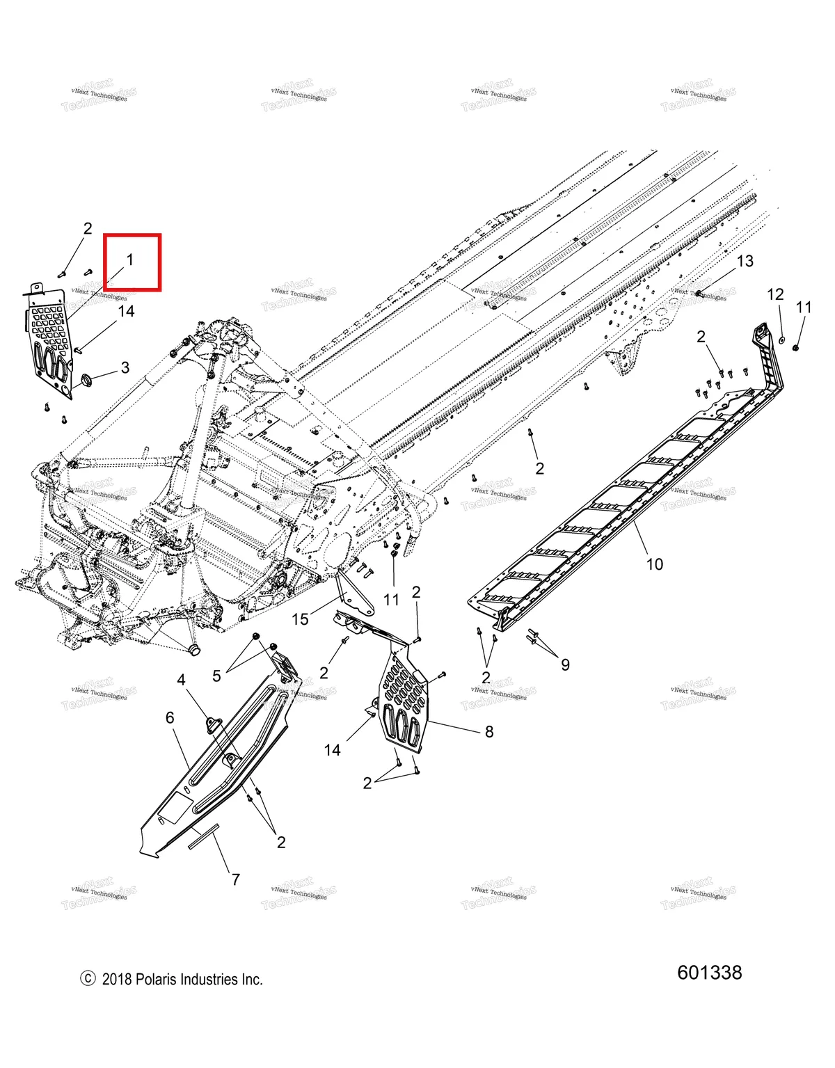 Деталь 1025683 на схеме узла Chassis, Clutch Guard, Footrests, Running Boards All Options