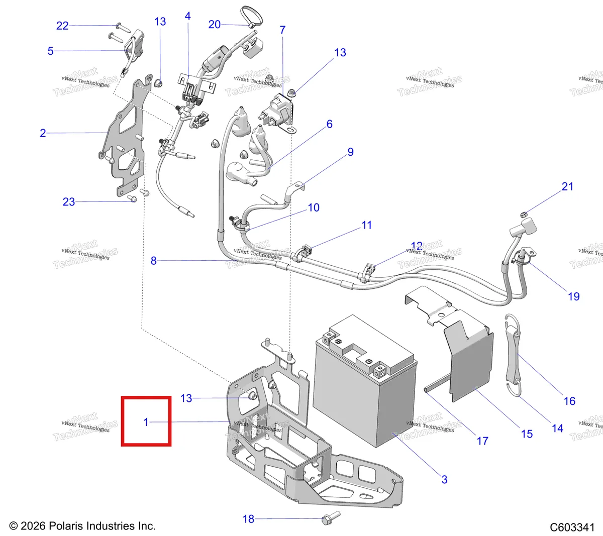 Деталь 1026386 на схеме узла Electrical, Electric Start And Battery S27tfm8m