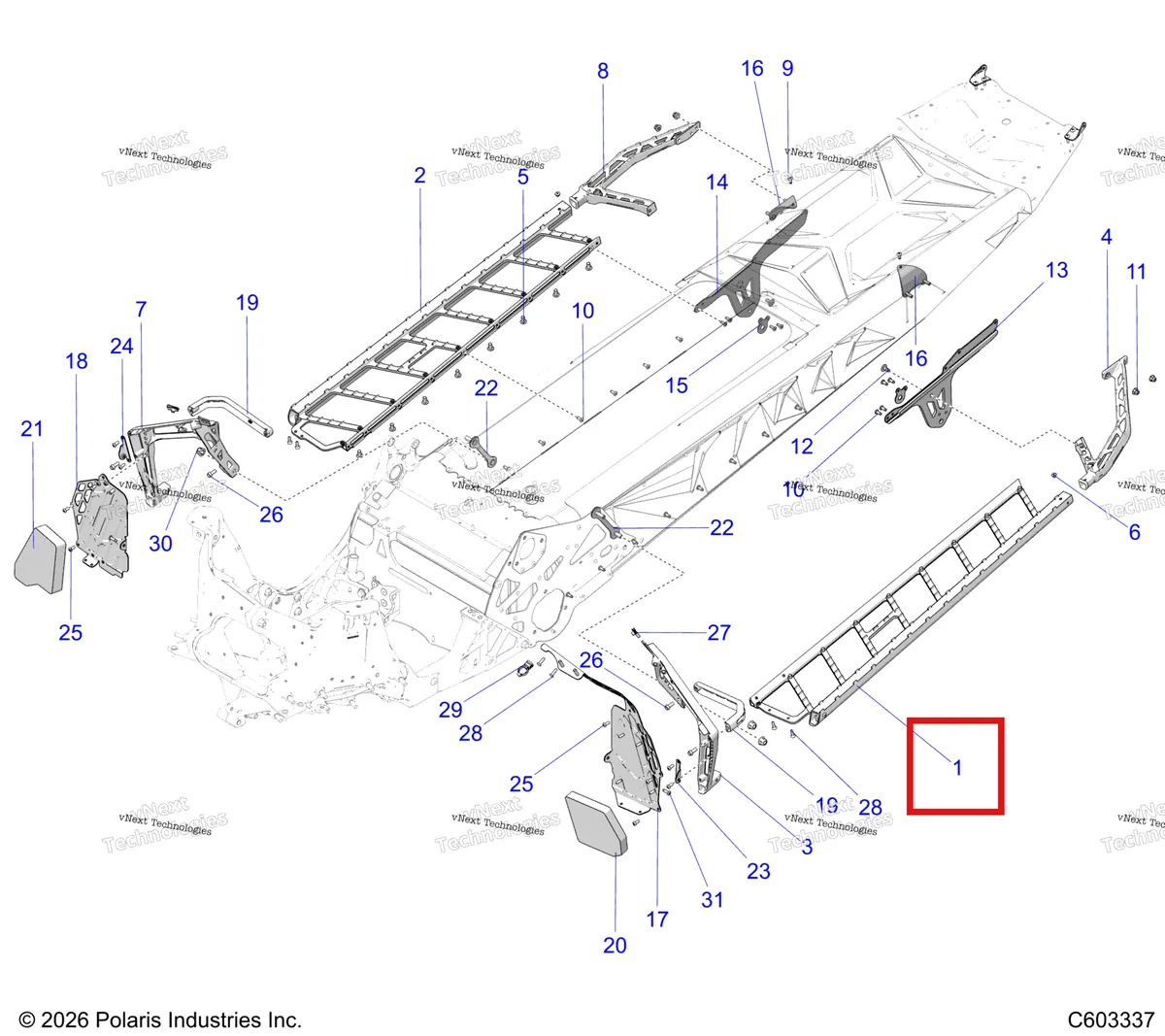 Деталь 1027896-067 на схеме узла Chassis, Footrests And Running Boards S27tgm8m