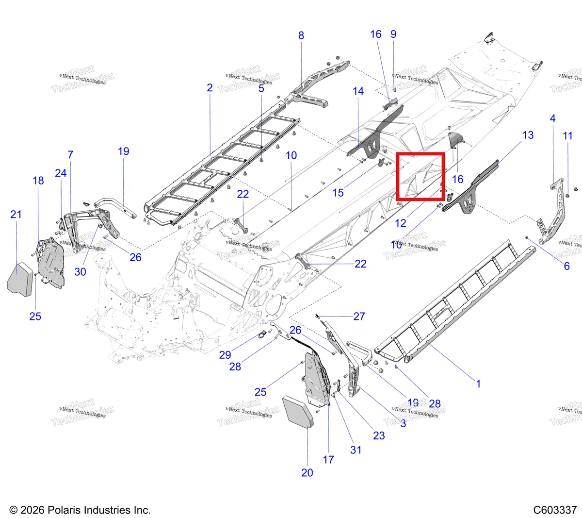 Деталь 1027897-067 на схеме узла Chassis, Footrests And Running Boards S27tfm9b