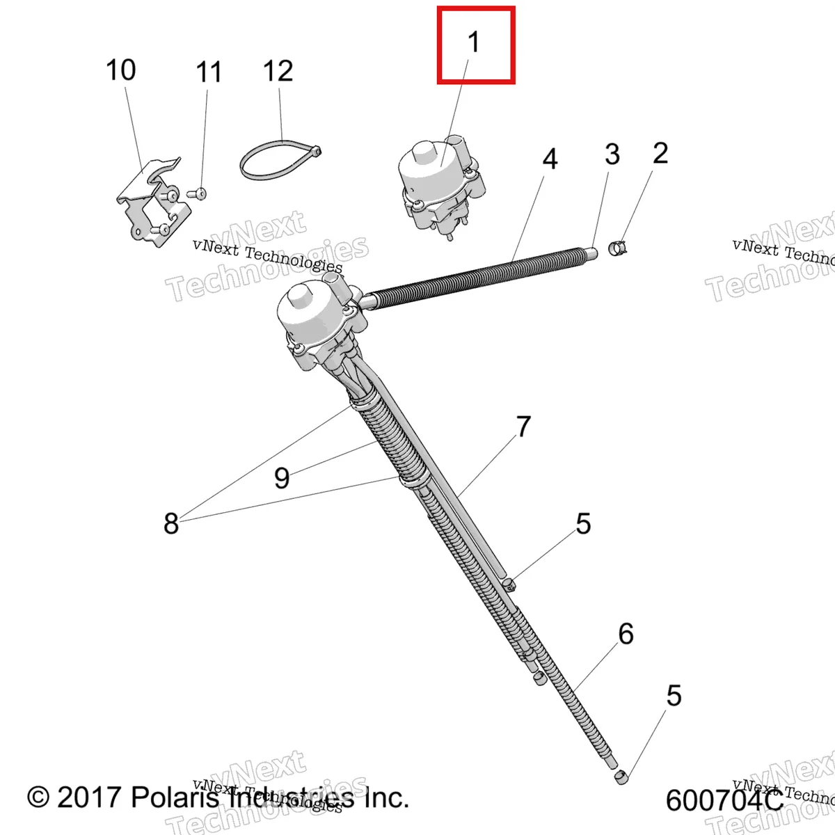 Деталь 1204446 (Масляный насос в сборе масляный насос только Polaris 800 AXYS Pro RMK LE 155 (2017) (1204446)) на схеме узла Engine, Oil Pump Asm. All Options