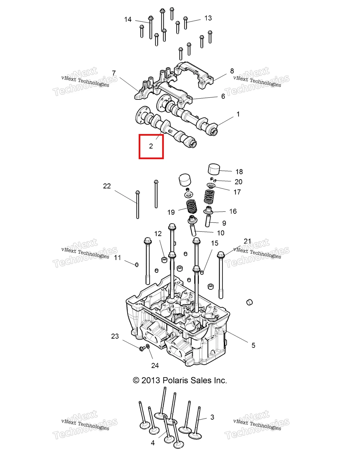 Деталь 1204786 на схеме узла Engine, Cylinder Head And Valves