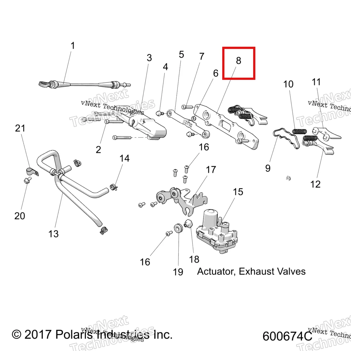 Деталь 1204992 на схеме узла Engine, Exhaust Valve Asm