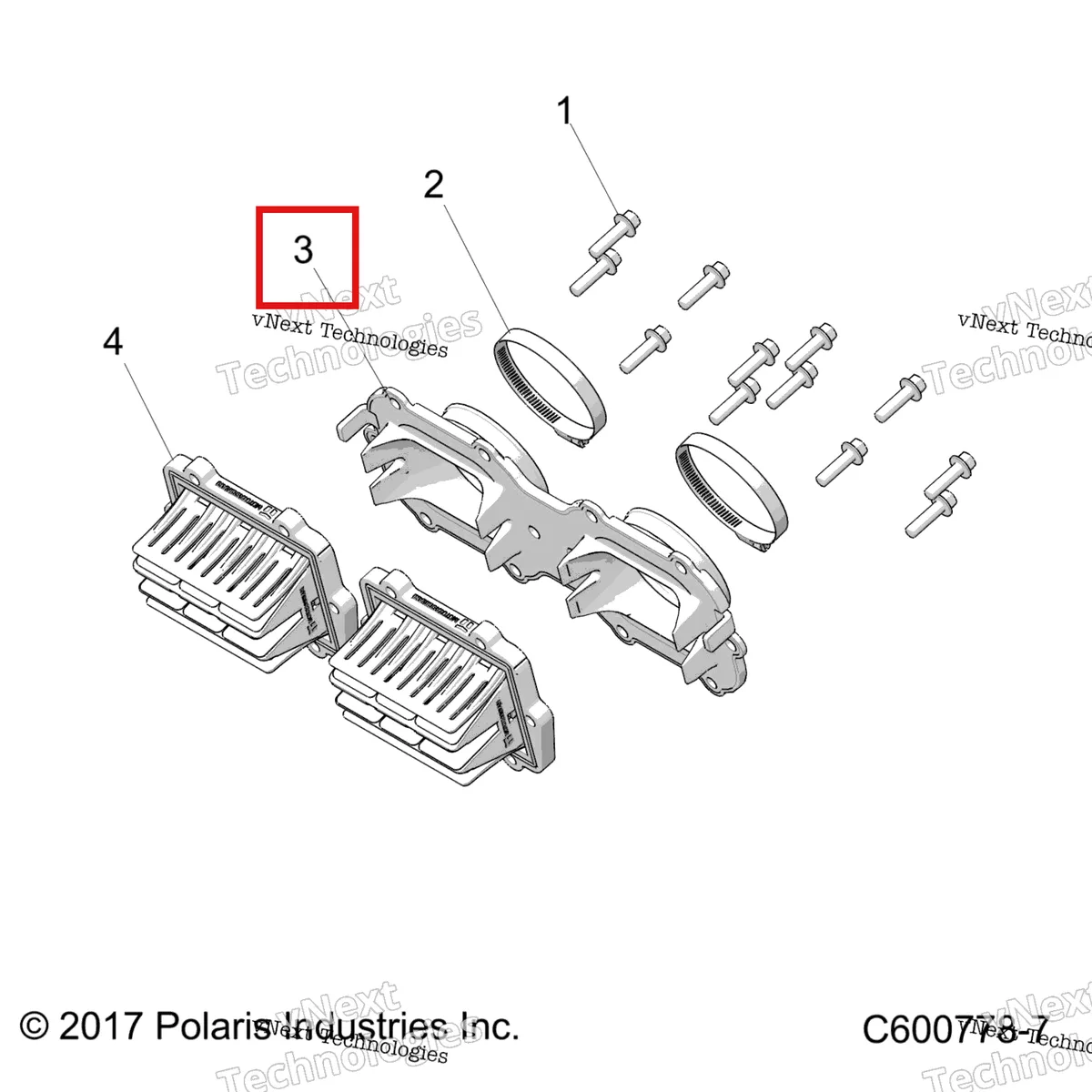 Деталь 1205609 на схеме узла 2022 Polaris 850 RMK PRO 155 2.75