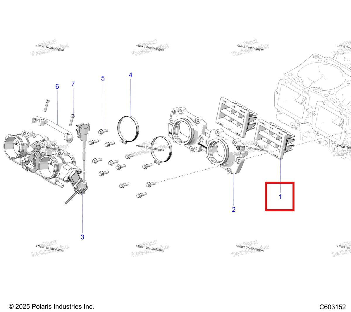 Деталь 1208721 на схеме узла Engine, Reed Valve & Throttle Body S27tfh9b