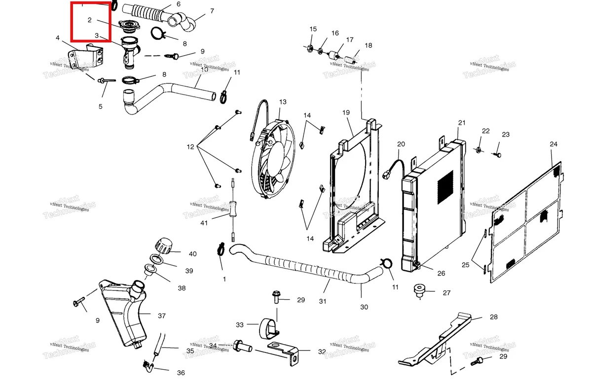 Деталь 1240044 на схеме узла Cooling System