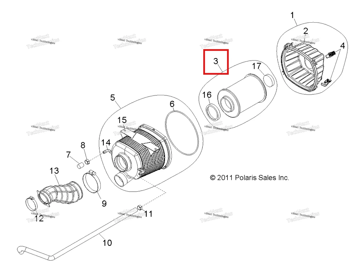 Деталь 1240482 на схеме узла Engine, Air Intake System
