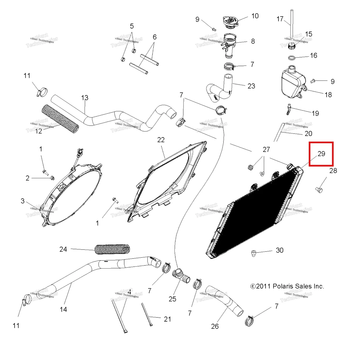 Деталь 1240521 на схеме узла Engine, Cooling System