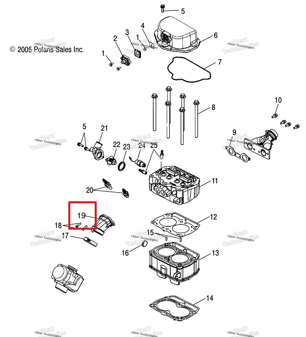Деталь 1253415 на схеме узла Cylinder & Cylinder Head /Ad/Af