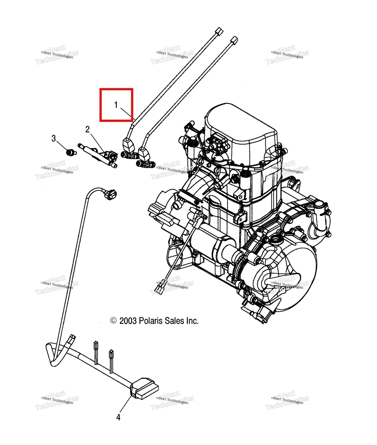 Деталь 1253558 на схеме узла Fuel Injector