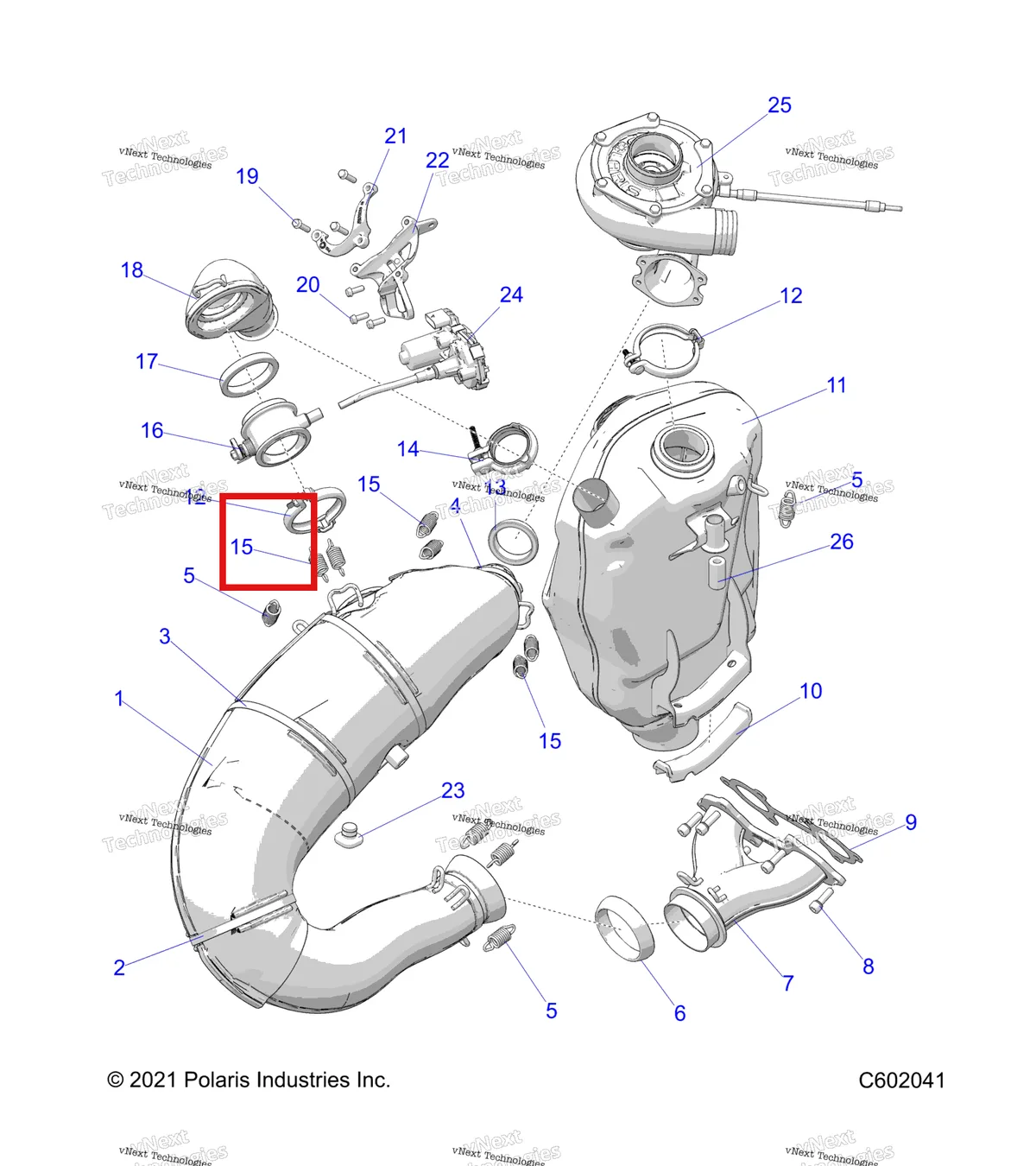 Деталь 1263874-029 на схеме узла Engine, Exhaust System And Turbo Asm