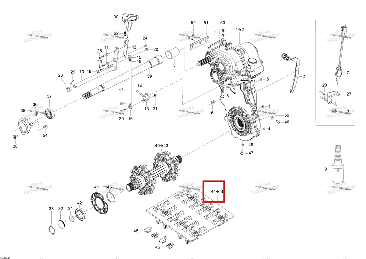 Деталь 13081 (Деталь Track. Includes Items 15 Thru 17) на схеме узла XU Drive System