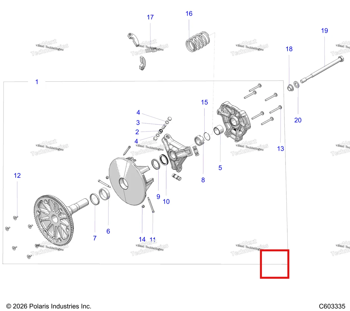 Деталь 1321622 на схеме узла Drive Train, Clutch, Primary S27tfb6r