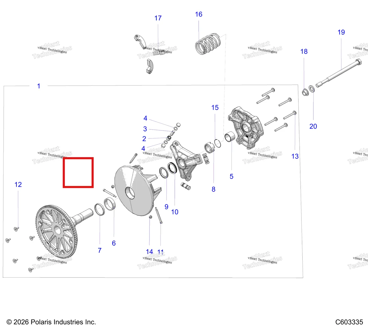Деталь 1323614 на схеме узла Drive Train, Clutch, Primary S27tfb6r