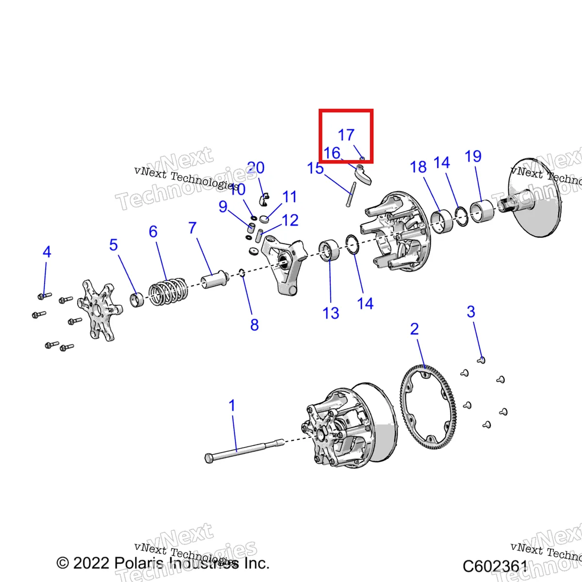 Деталь 1323741 на схеме узла Drive Train, Clutch, Primary