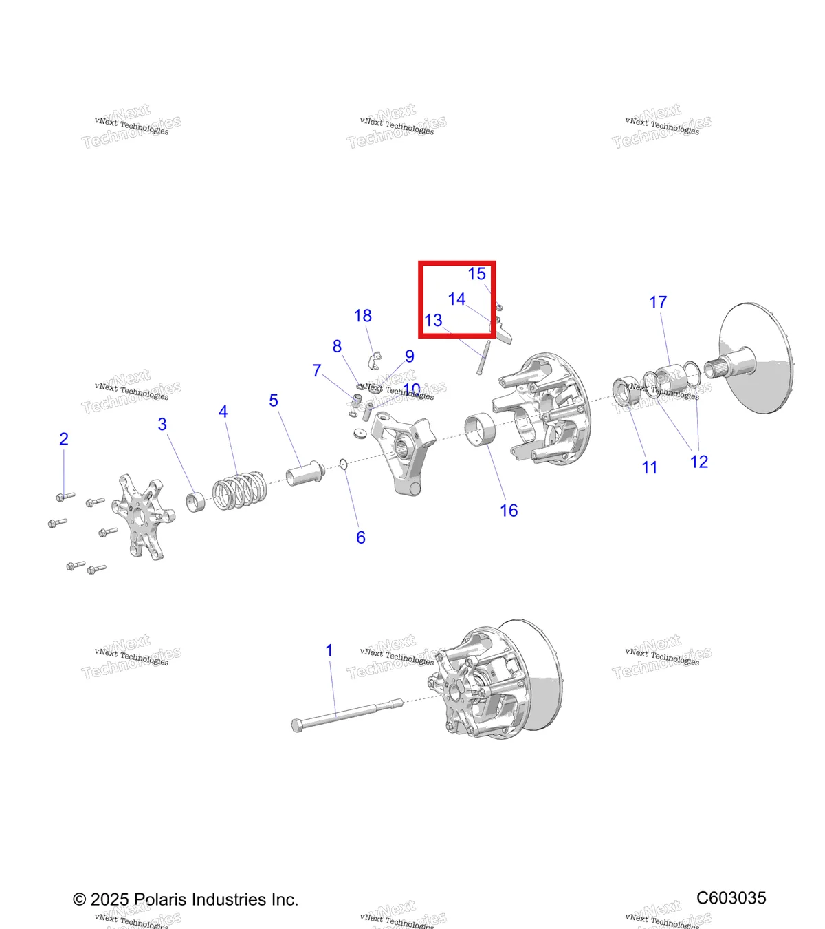 Деталь 1327226 на схеме узла Drive Train, Clutch, Primary