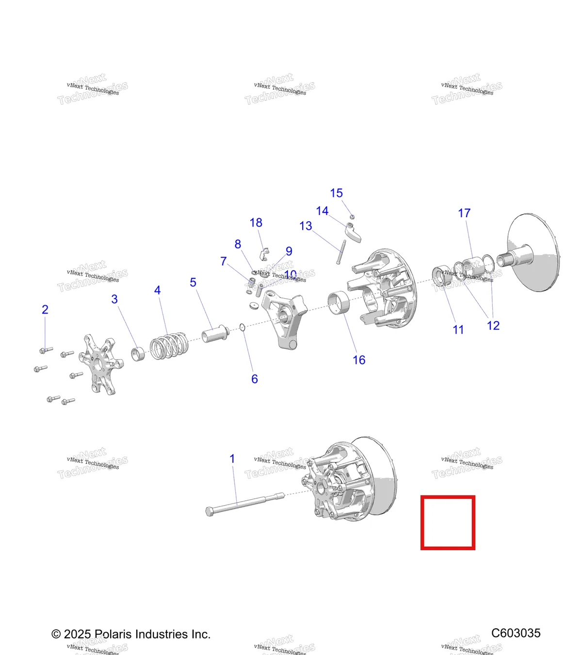 Деталь 1327500 на схеме узла Drive Train, Clutch, Primary