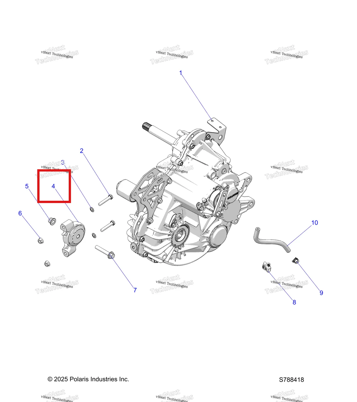 Деталь 1332955 на схеме узла Drive Train, Main Gearcase Mounting