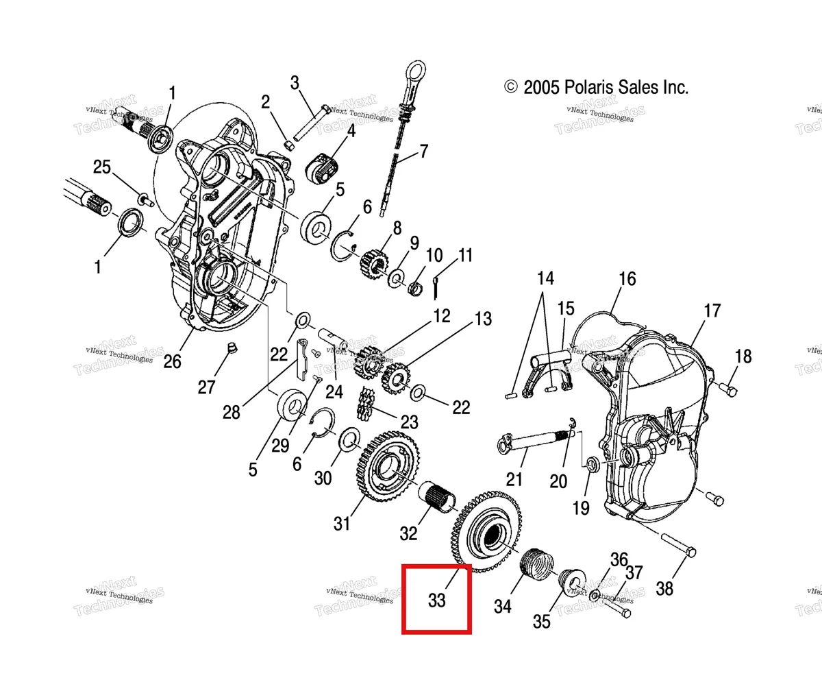 Деталь 1341410 на схеме узла Chaincase