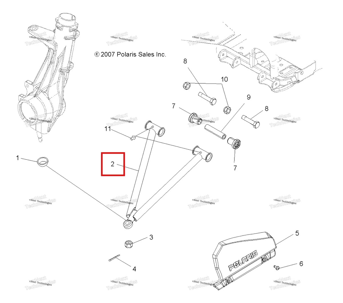 Деталь 1542397-067 на схеме узла Suspension, Aarm & Strut Mounting