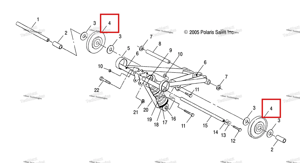 Деталь 1543018 на схеме узла Torque Arm, Front