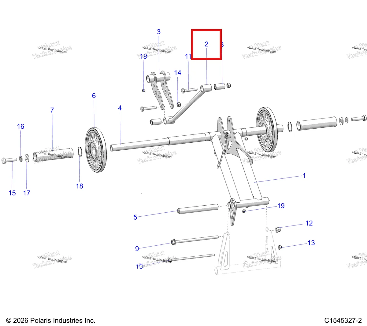 Деталь 1543397-329 на схеме узла Suspension, Torque Arm, Rear S27tgm9b