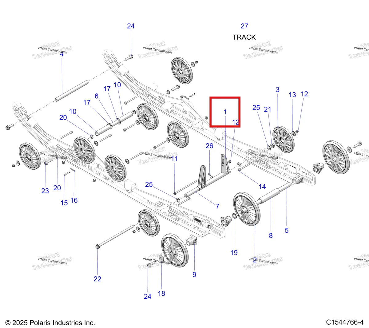 Деталь 1544229-329 на схеме узла Suspension, Rear S27tlp8rs