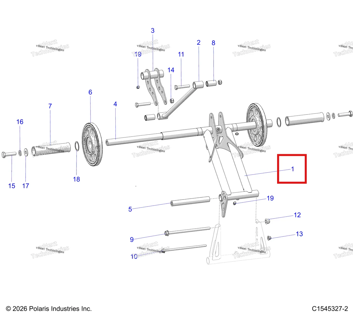 Деталь 1544832-329 на схеме узла Suspension, Torque Arm, Rear S27tgm9b