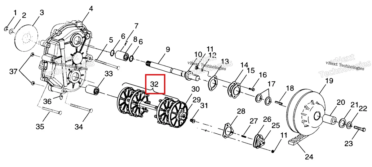 Деталь 1590255 на схеме узла Driveshaft
