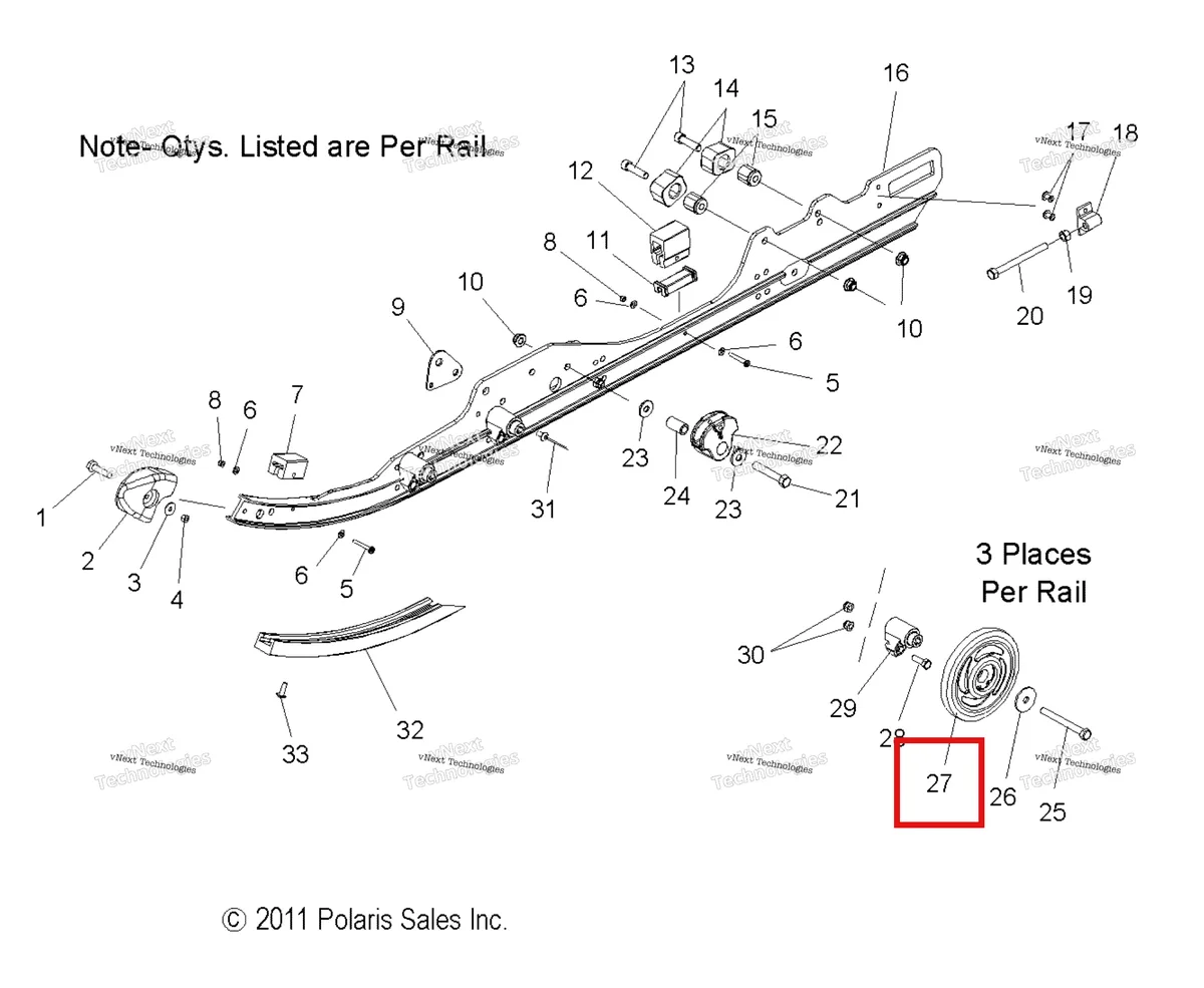 Деталь 1590387-070 на схеме узла Suspension, Rail Mounting