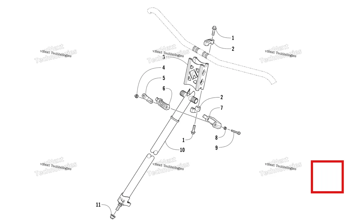 Деталь 1605-043 на схеме узла Steering Post Assembly