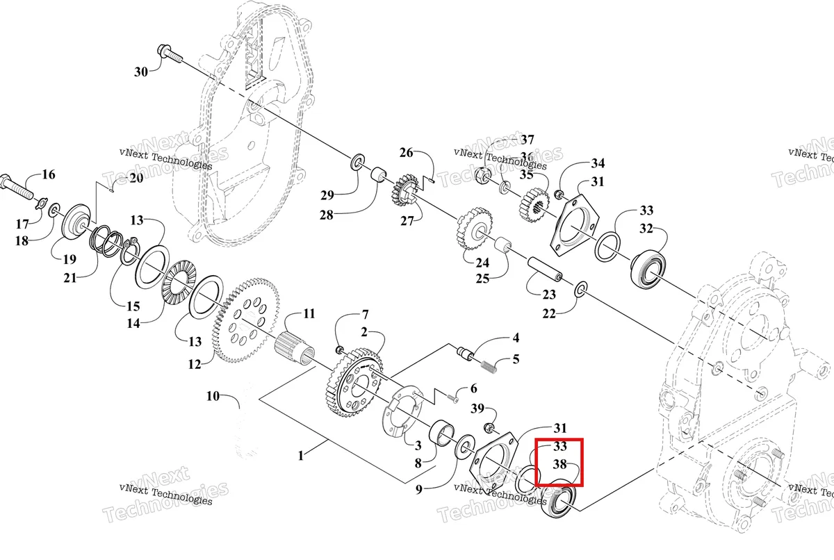 Деталь 1702-179 на схеме узла Drive/Reverse Dropcase Assembly