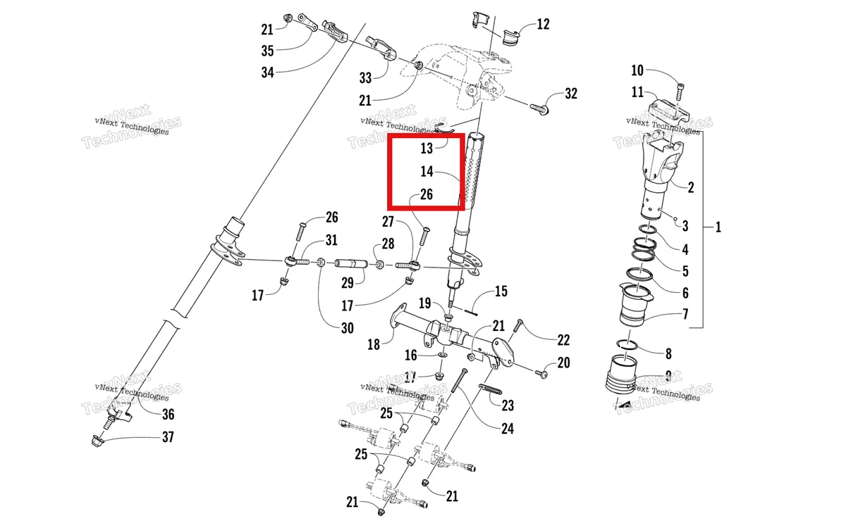 Деталь 1705-405 на схеме узла Steering Post Assembly