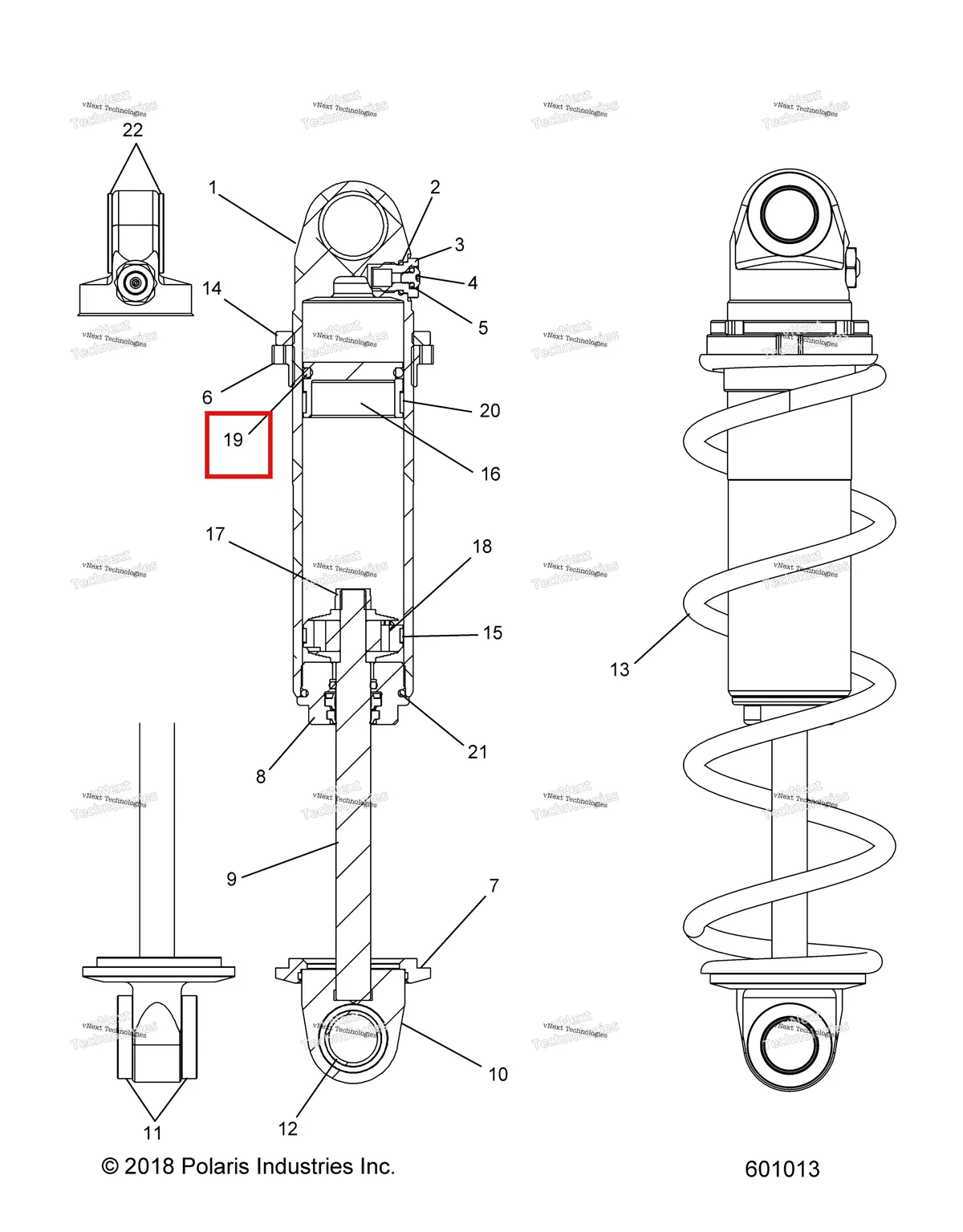 Деталь 1800028 (Уплотнительное кольцо бачок Polaris 800 AXYS Pro RMK LE 155 (2017) (1800028)) на схеме узла 2022 Polaris 850 RMK PRO 155 2.75