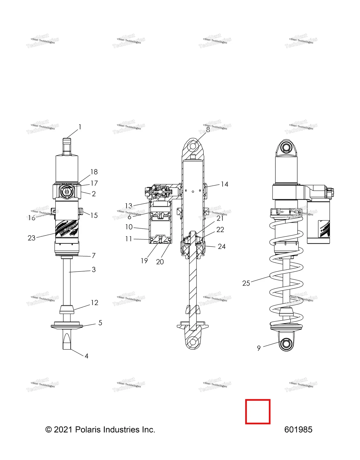 Деталь 1800030 на схеме узла Suspension, Shock, Ifs