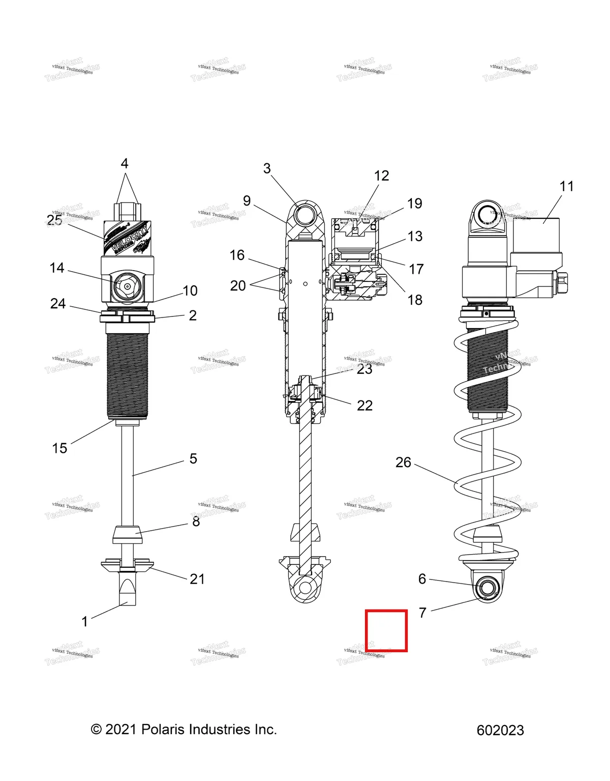 Деталь 1800046 на схеме узла Suspension, Shock, Ifs, Velocity