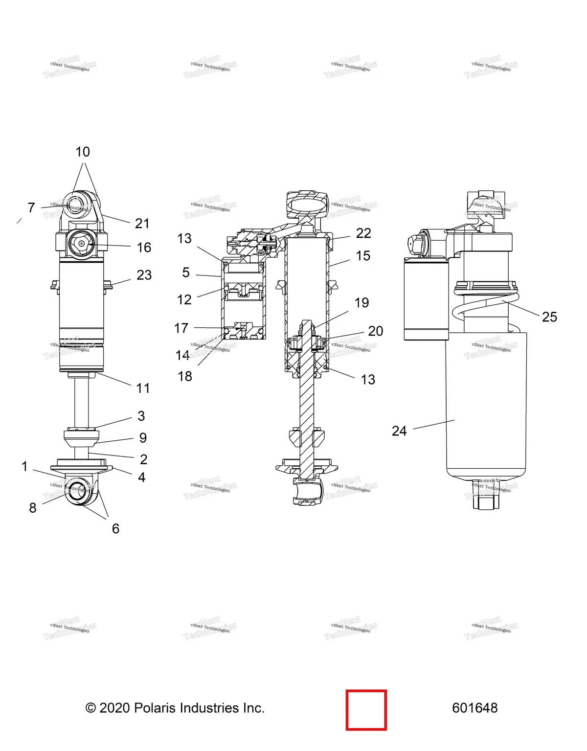 Деталь 1800184 на схеме узла Suspension, Shock, Front Track