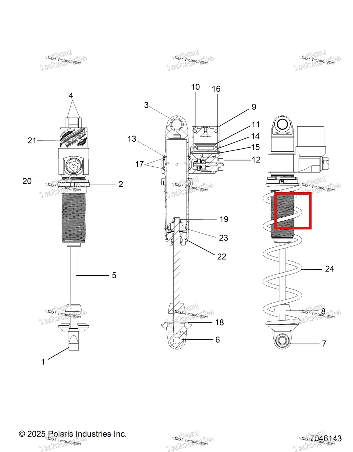 Деталь 1800405 на схеме узла Suspension, Shock, Ifs Escape S27tlr8rs