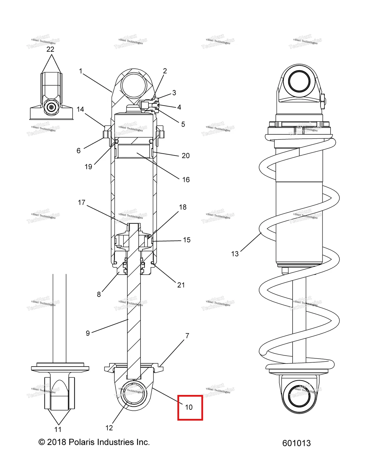 Деталь 1800408 (Вал LOOP Polaris 800 AXYS Pro RMK LE 155 (2017) (1800408)) на схеме узла 2022 Polaris 850 RMK PRO 155 2.75